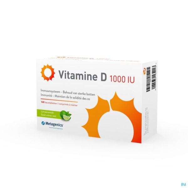 Vitamine D 1000 Iu Metagenics 168 Comprimés