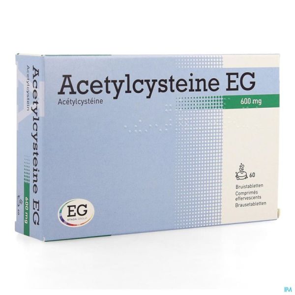 Acétylcystéine E.G. 60 Comprimés effervescents 600 MG
