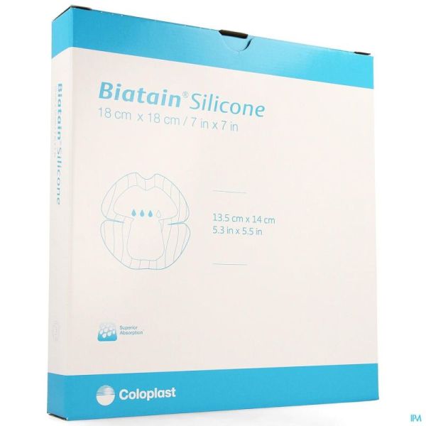 Biatain Silicone Adhesive Ster 18,0x18,0cm 5 33406