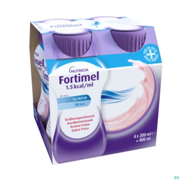Fortimel 1.5kcal Fraise 4x200ml