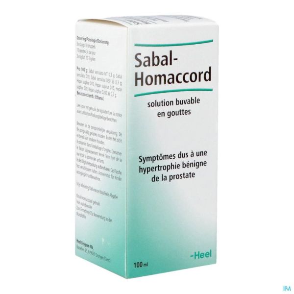 Heel Sabal Ha Gouttes 100 Ml