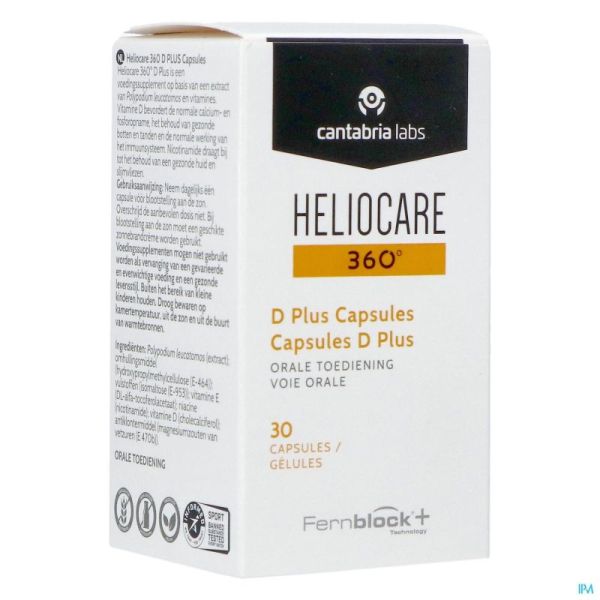 Heliocare 360 D Plus Gélules 30