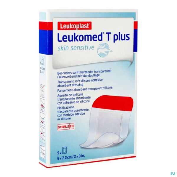 Leukomed T Plus Skin Sensible. 7,2cmx5cm 5 7617800