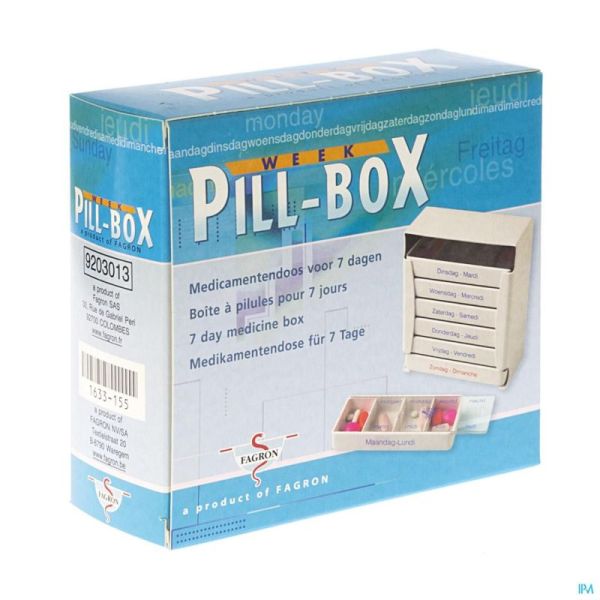 Pilbox Semaine Erco 1 Pièce