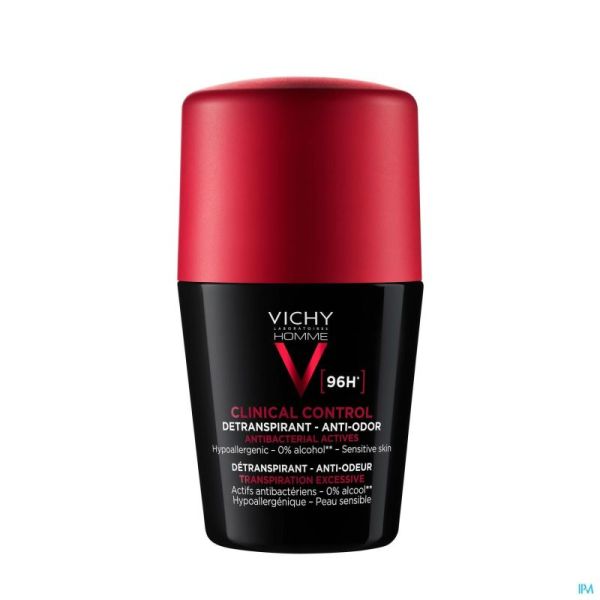 Vichy Homme Déodorant Roll Clinical Control 96h Bille 50ml