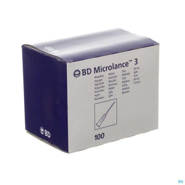 Bd Microlance 3 Aiguille.22g 1 1/4rb 0,7x30mm Noir 1
