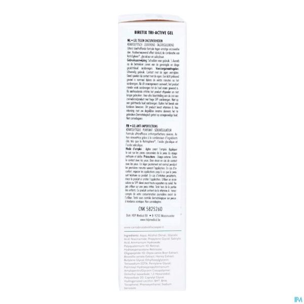 Biretix Tri-active Gel Tube 50ml