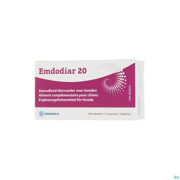 Emdodiar 20 Aliment Compl. Chien Comp 100