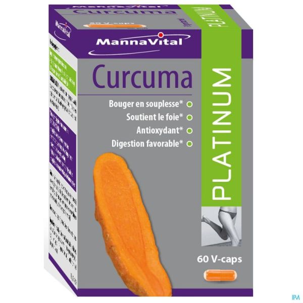 Mannavital Curcuma Platinum 60 V-gélules