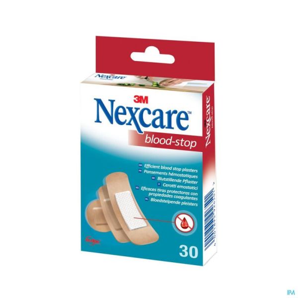 N1730as Nexcare Blood Stop Strips Assortiment 3 Tailles