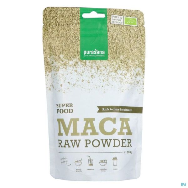 Purasana Vegan Maca Poudre 200g Be-bio-02