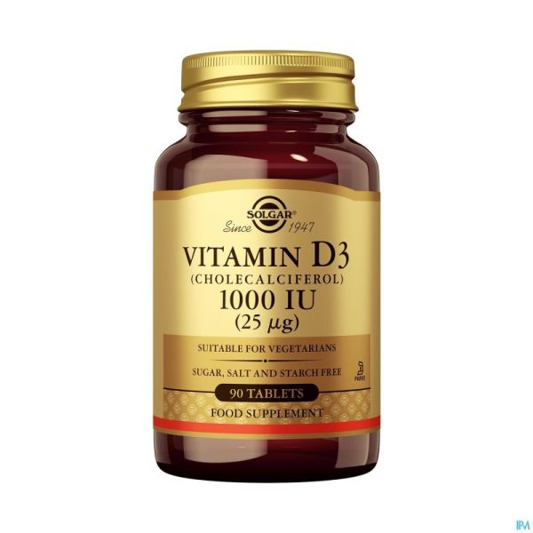 Solgar Vitamin D-3 25mcg/1000iu Comp 90