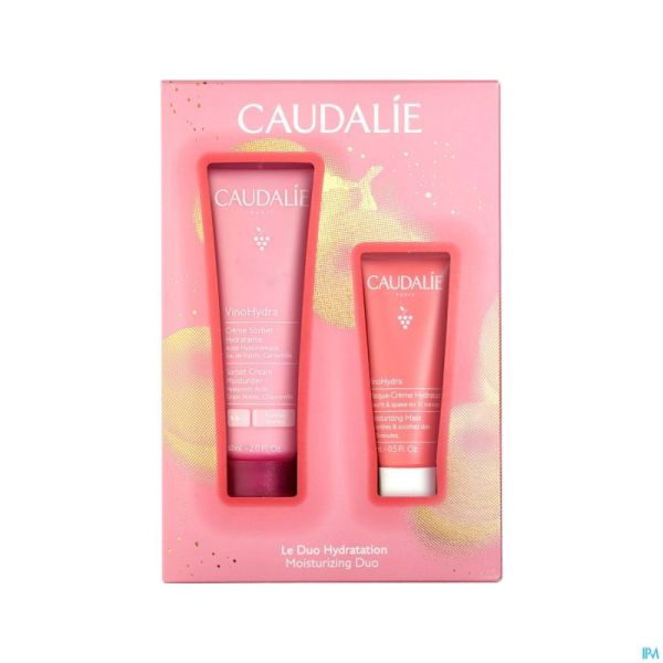 Caudalie Coffret de Noel Vinohydra Crème Sorbet 2 Produits - Masque Offert