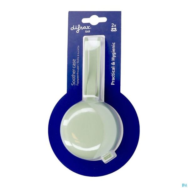 Difrax Boite Tetine Sucette Silicone Pistachio
