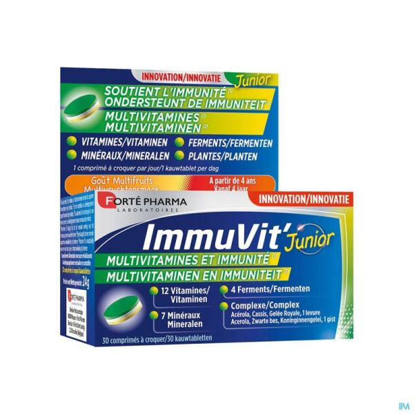 Immuvit Junior 30 Comprimés à Croquer