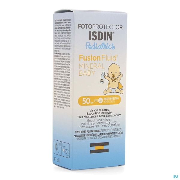 Isdin Fotoprotector Pediatrique Minéral Bébé Ip50 50ml