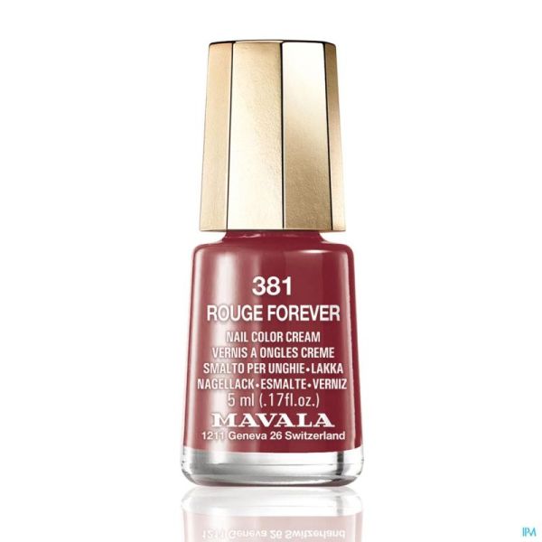 Mavala Vernis à ongles 381 Rouge Forever 5ml