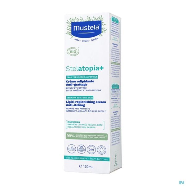 Mustela Pa Stelatopia+ Crème Relipidante A/grat.150ml