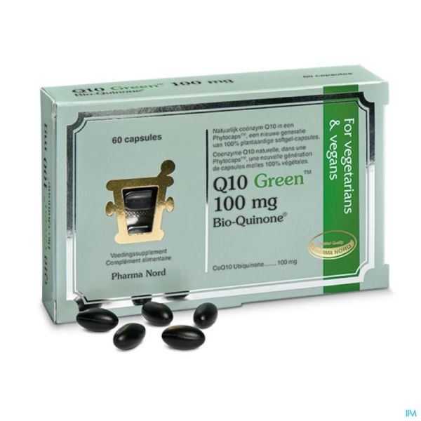 Q10 Green 100mg Soft V-gélules 60