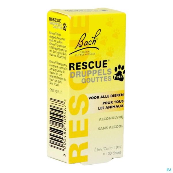 Rescue Remedy Pets Vétérinaire 10 Ml