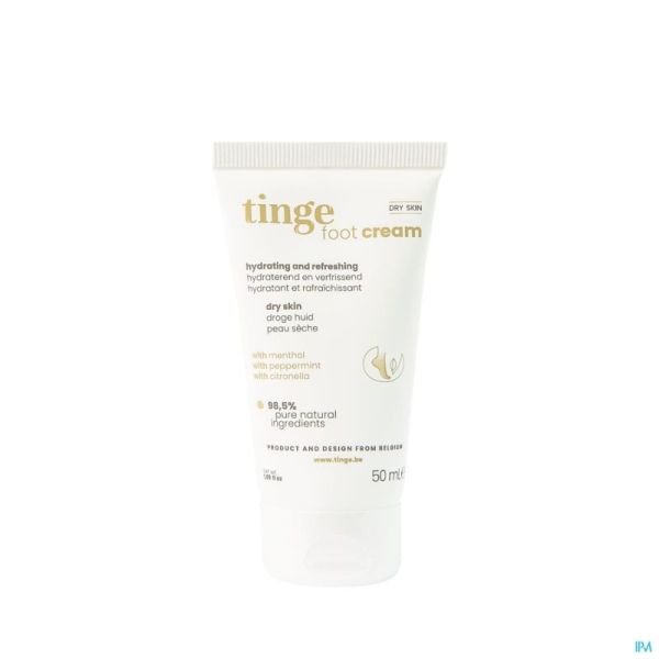 Tinge Crème Hydratante Pieds Secs Tube 50ml