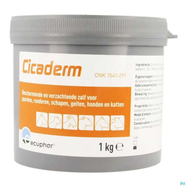 Cicaderm Pommade Pour Trayons Vétérinaire 1 Kg