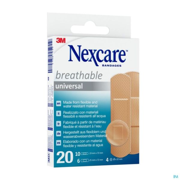 Nexcare 3m Breathabl.univer. Ass. Strips20 N0320as