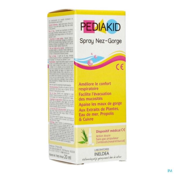 Pediakid Spray Nez-gorge 20 Ml