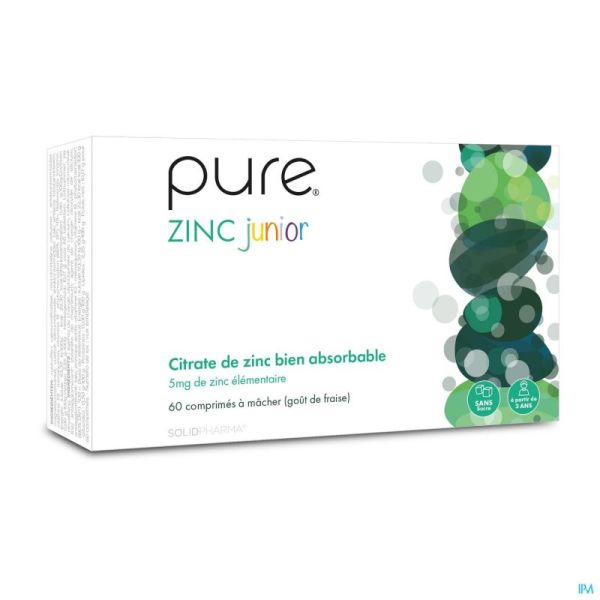 Pure Zinc Junior Comprimés A Croquer 60
