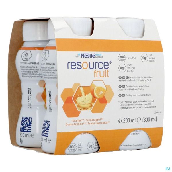 Resource Fruit Orange 4x200ml 12415272