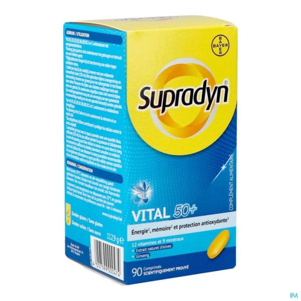 Supradyn Vital 50 Plus Flacon 90 Comprimés