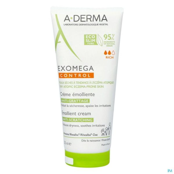 Aderma Exomega Control Crème Emollient 200ml