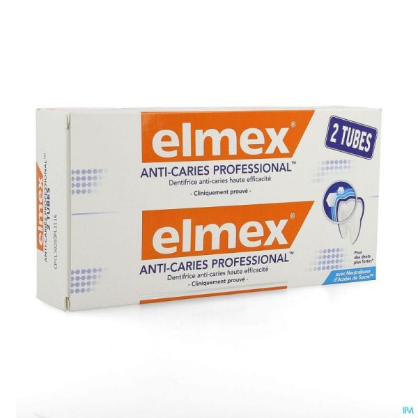 Elmex Anti Caries Professional Dentifrice Duo 2x75ml