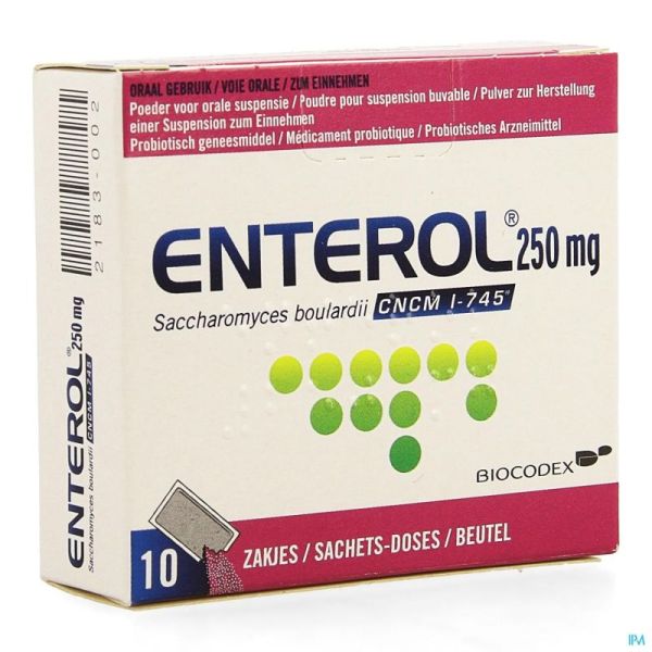 Enterol 10 Sachets 250 Mg