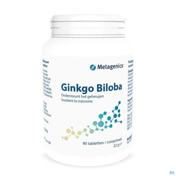 Ginkgo Biloba Metagenics 90 Comprimés 60 Mg