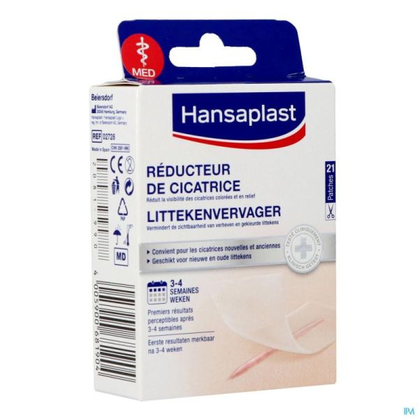 Hansaplast Med Réducteurs De Cicatrices 21 Patches