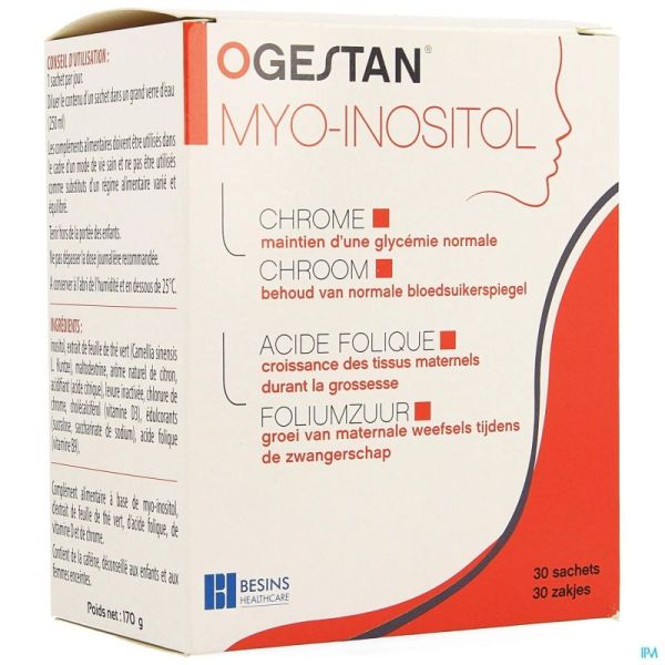 Ogestan Myo Inositol Poudre Sachets 30x5,7g