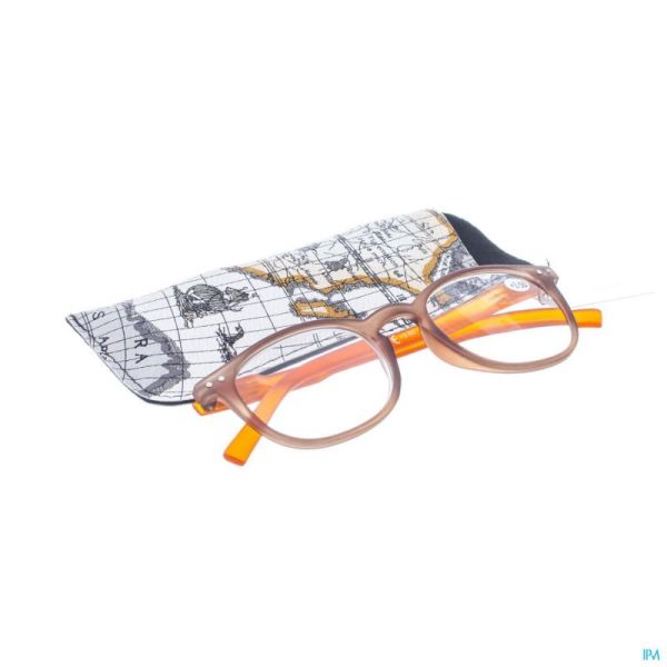 Pharmaglasses Lunettes Comprimés +3.50 Brown/orange