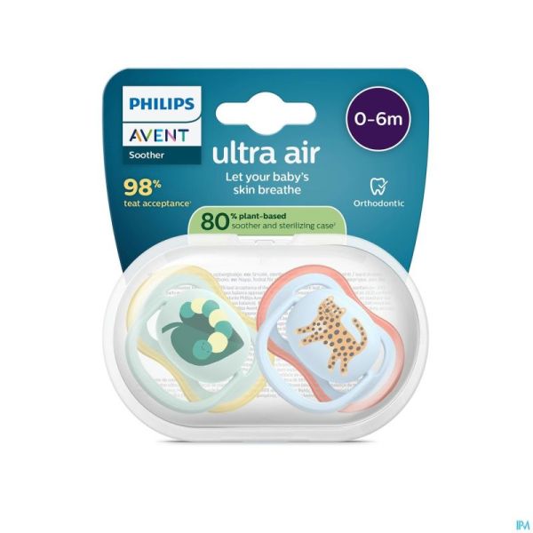 Philips Avent Sucette +0m Air Escargot/chien 2