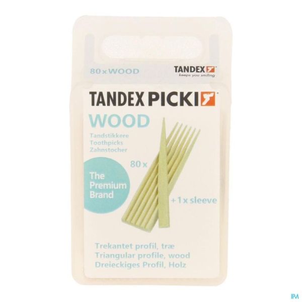 Tandex Toothpicks Wood 80 Pièce