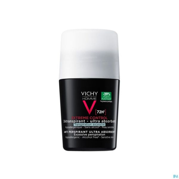 Vichy Homme Déodorant Control Extreme 72h Roller 50ml Nf