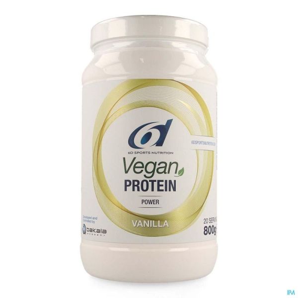 6d Vegan Protein Vanilla 800g