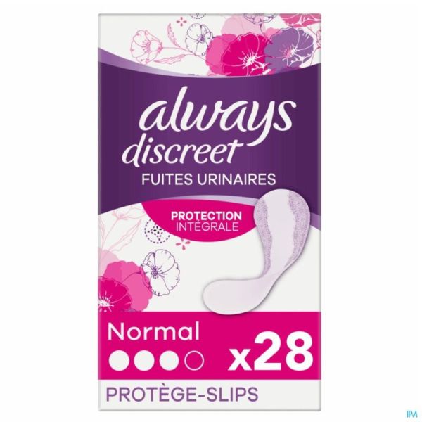 Always Discreet Protege Slips Normal 28