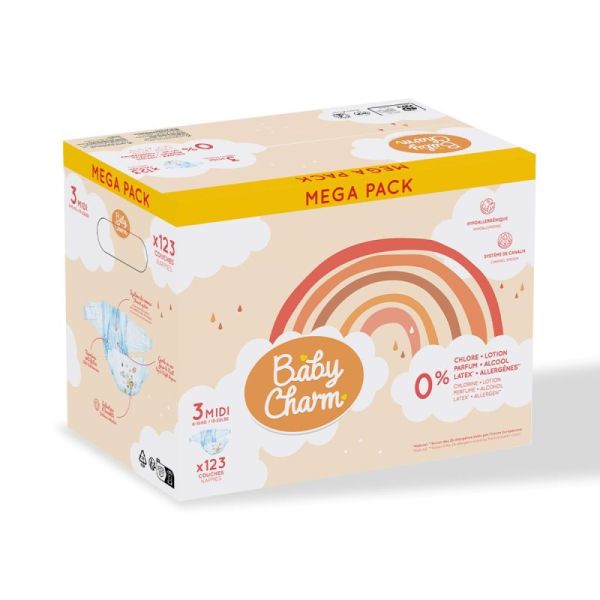 Babycharm Change Midi 6-10kg 123 Langes