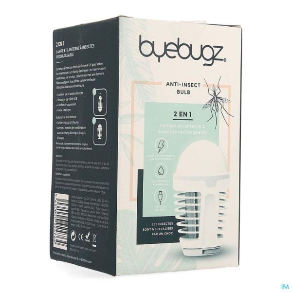 Byebugz Lampe Rechargeable Anti Insectes Sans Fil Zapper