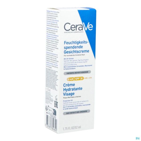 Cerave Crème Hydratante Visage Ip30 52ml