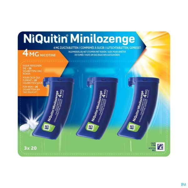 Niquitin 4,0mg Minilozenge  Comprimés A Sucer 60