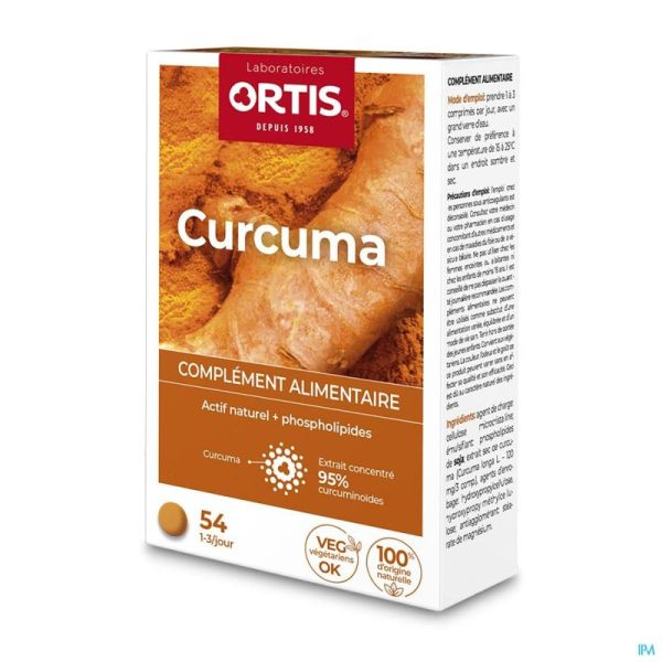 Ortis Curcuma 54 Comprimés