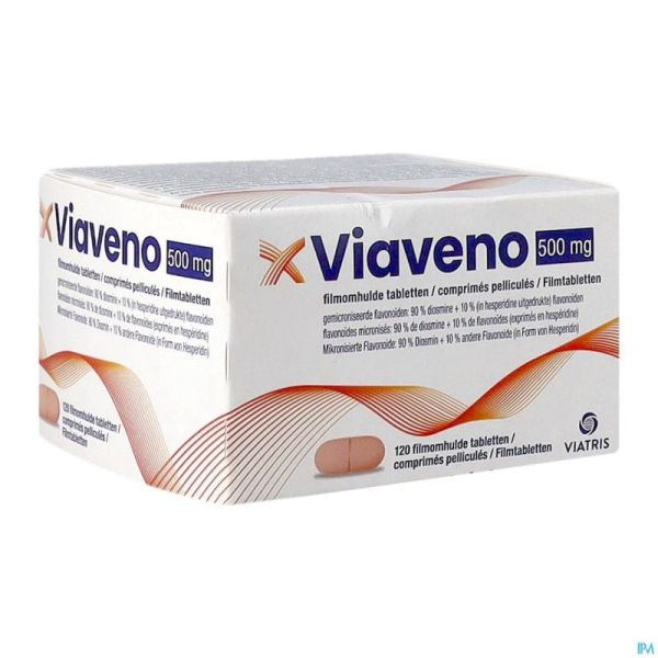 Viaveno 500mg 120 Comprimés Pelliculés