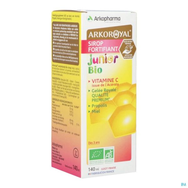 Arkoroyal Sirop Fortifiant Junior Bio Flacon 140ml